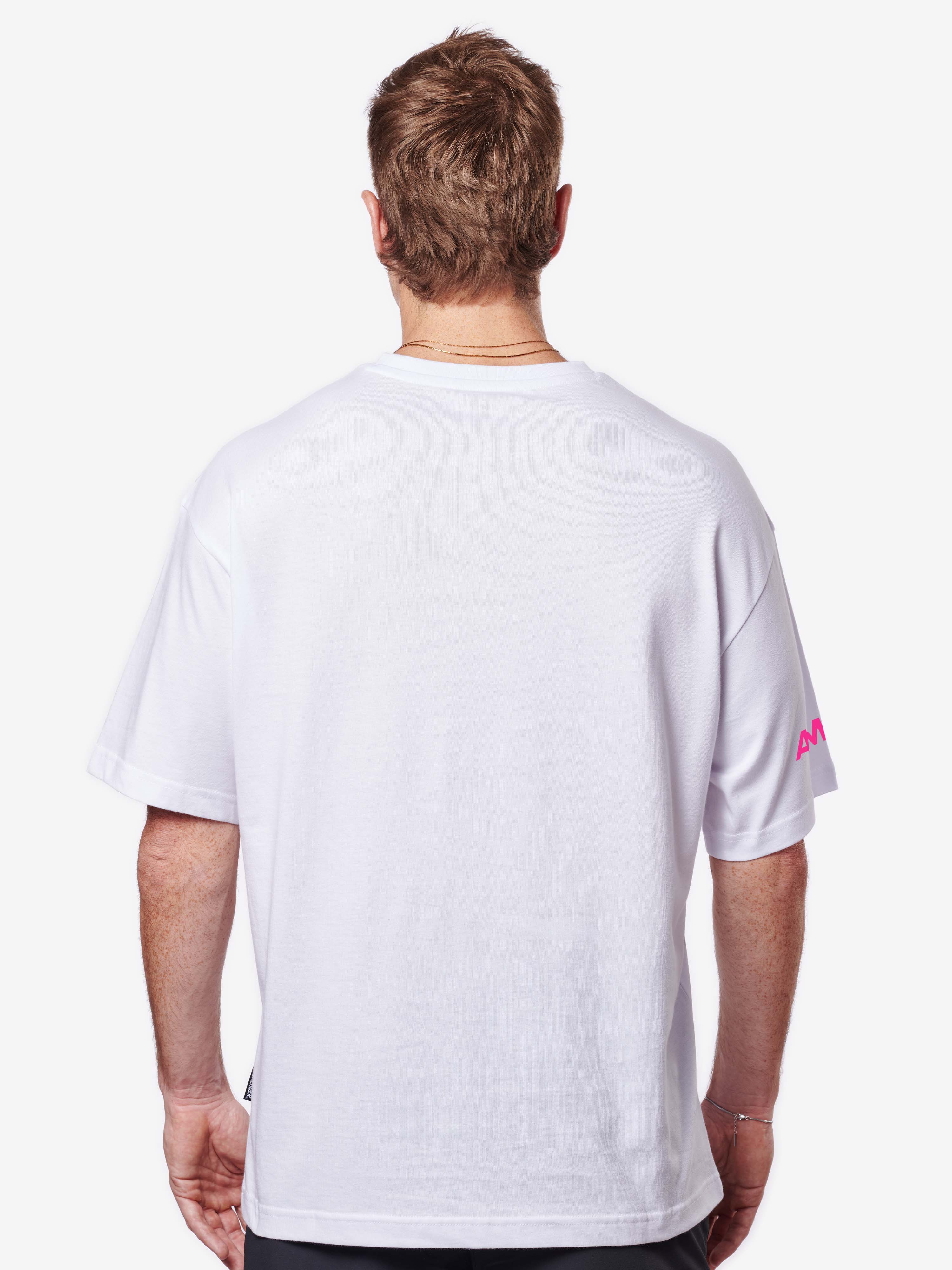 Bikelife Tee Pink/White - Image 2
