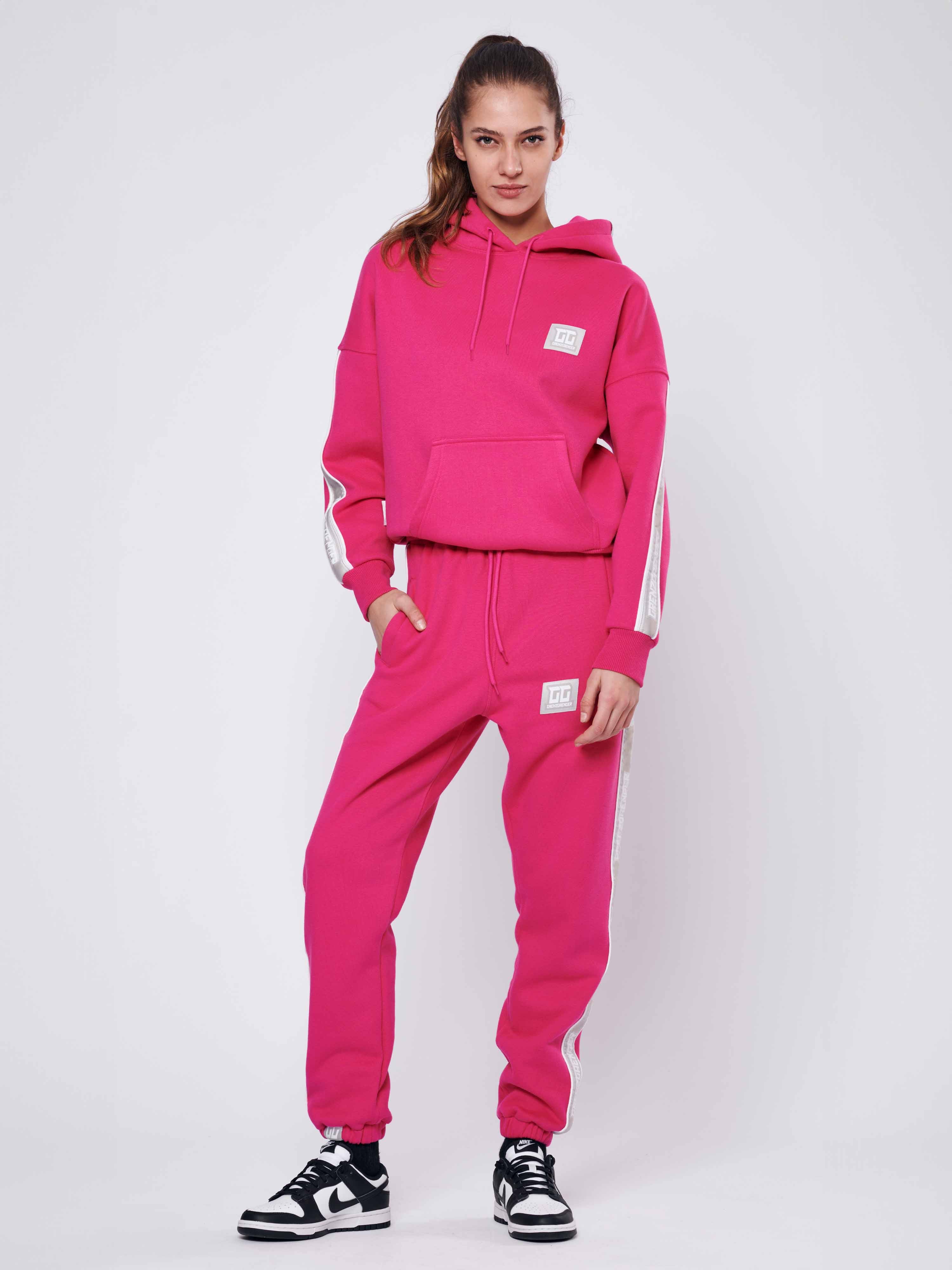 Box Hoodie Women Pink - Image 3