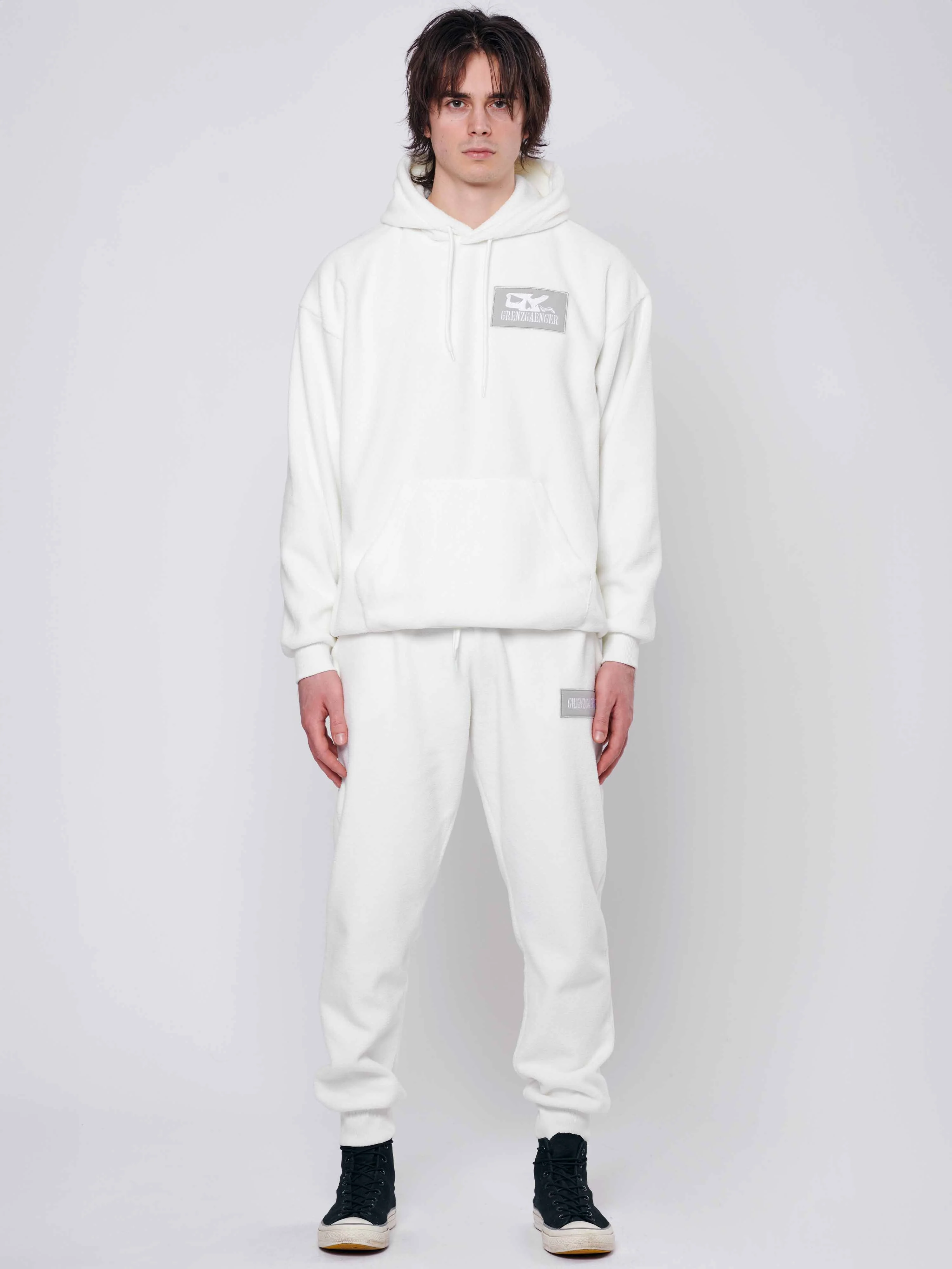 Sherpa Hoodie White - Image 3