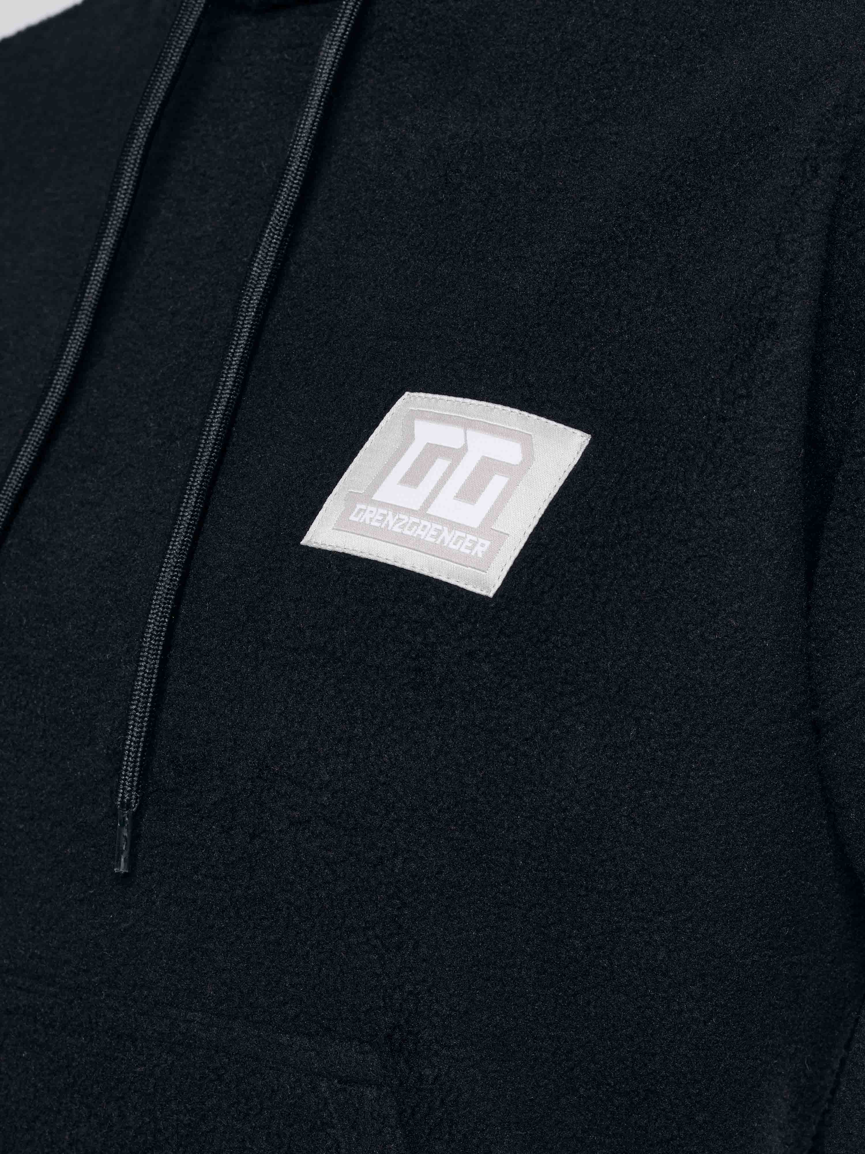 Sherpa Hoodie Women Black - Image 4