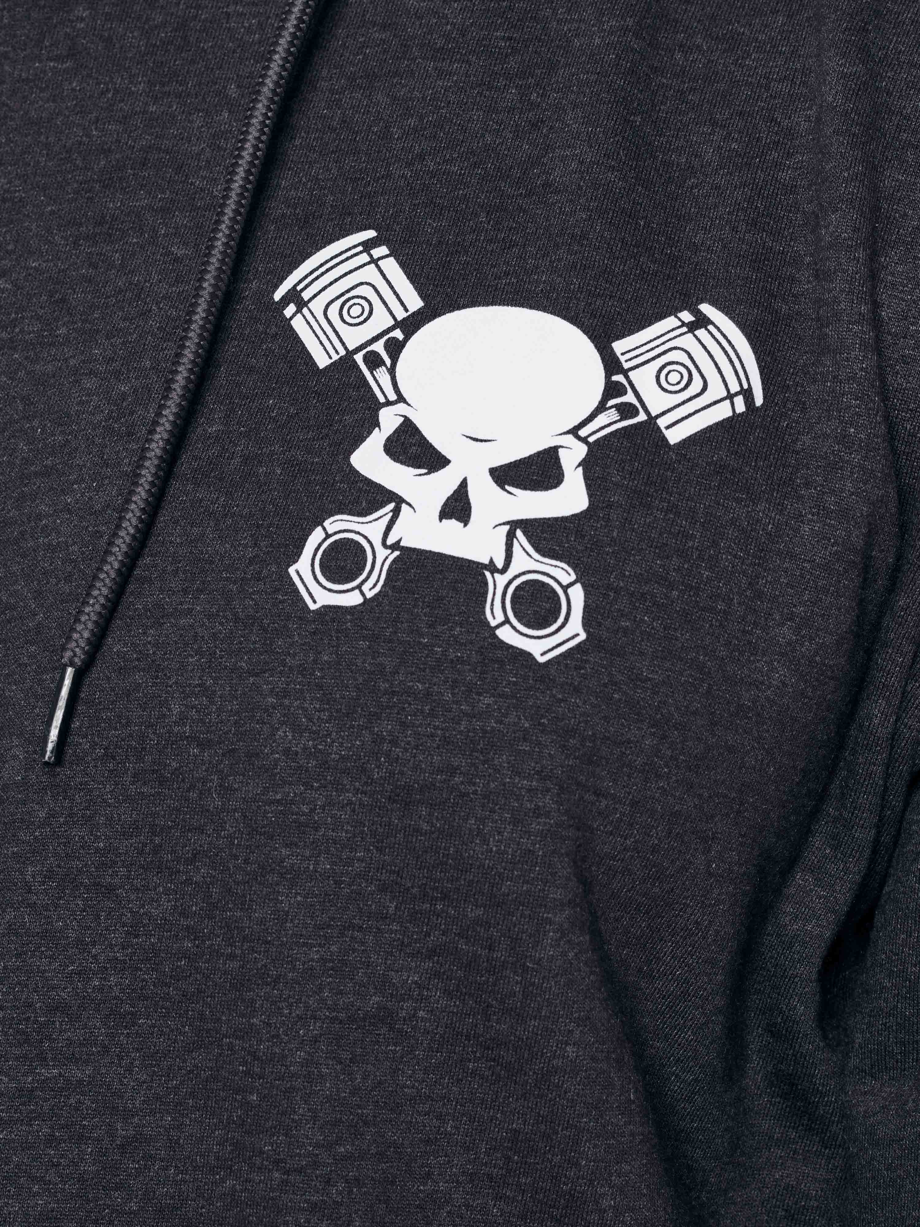 Skull Hoodie Men Grey - Image 5