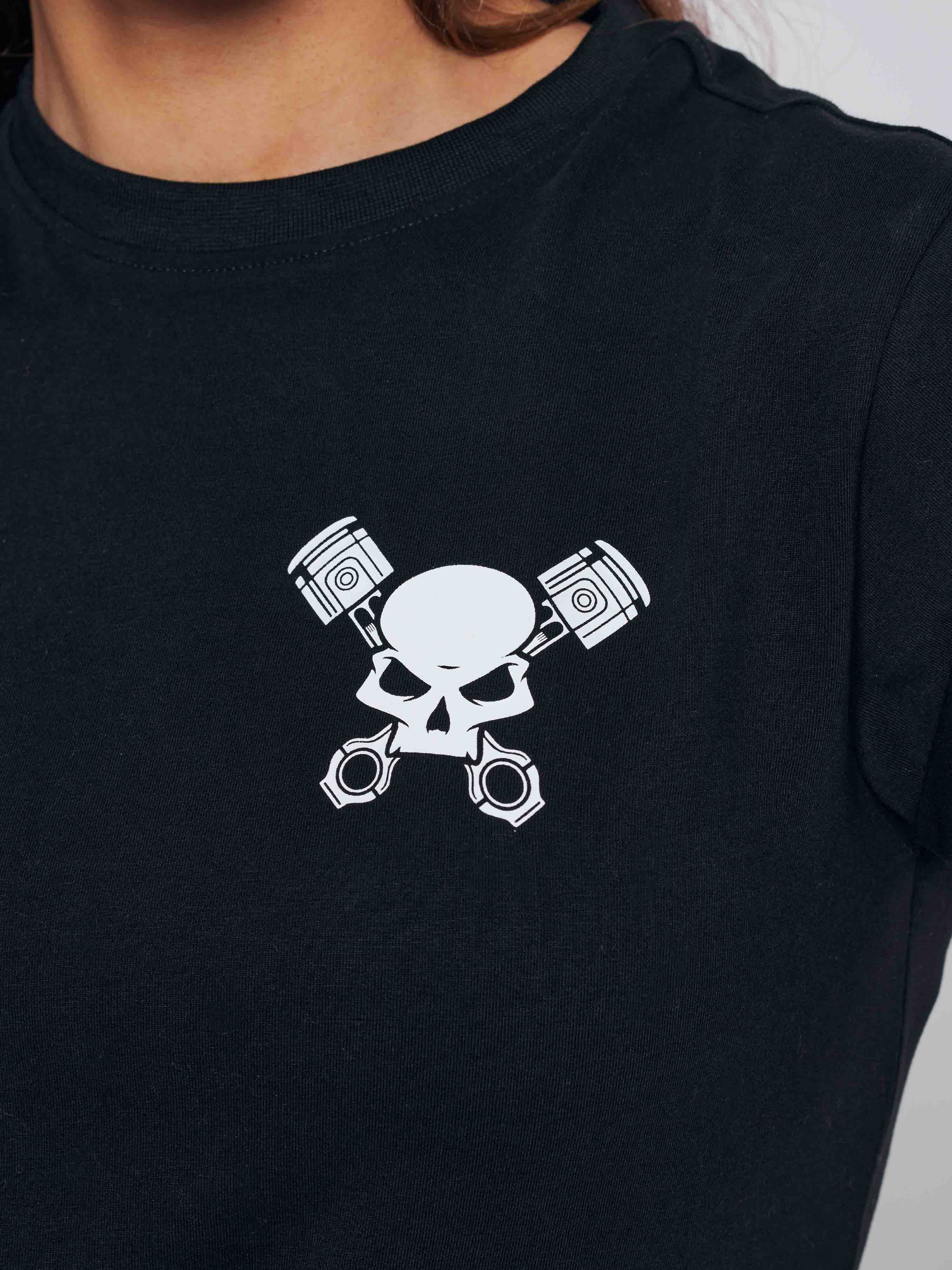 Skull Tee Women Black - Image 3