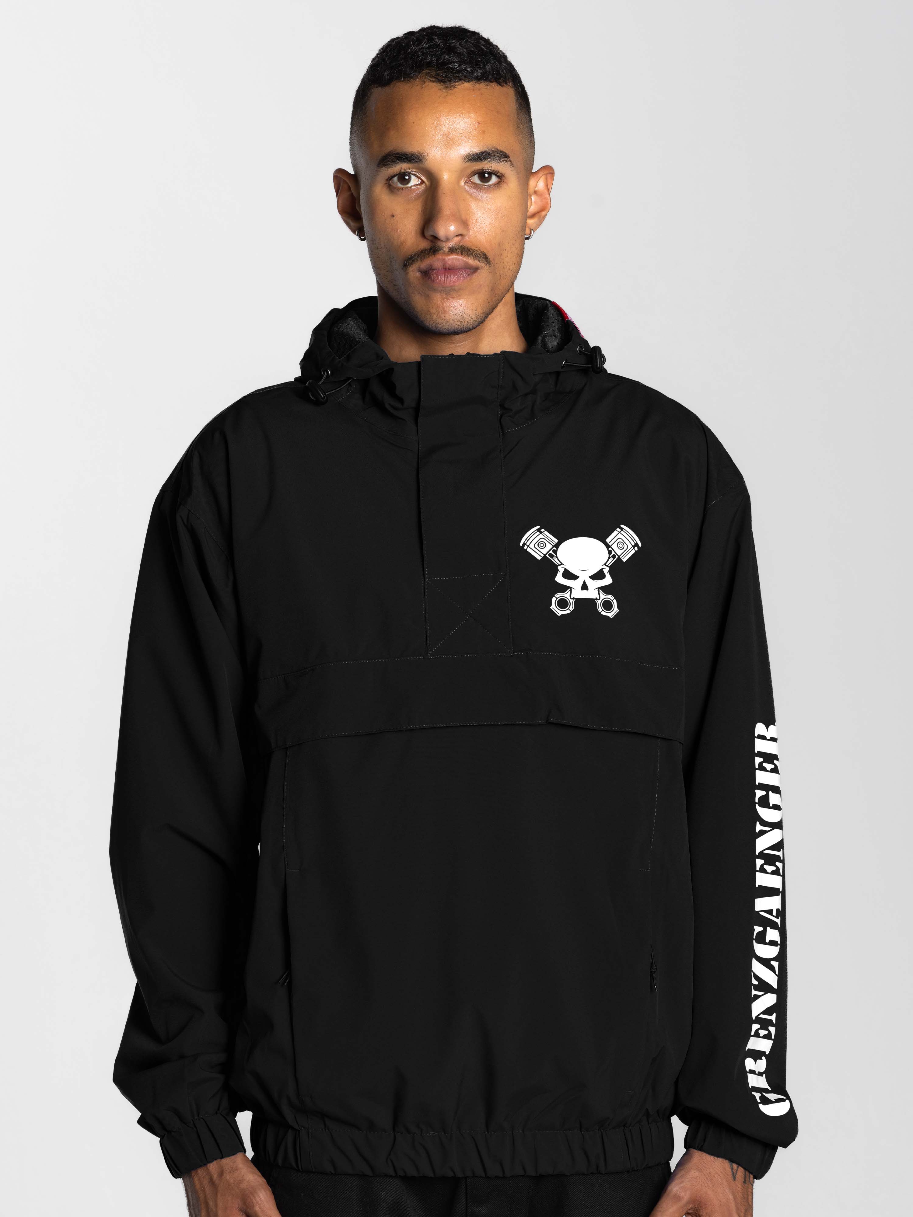 Skull Windbreaker Black