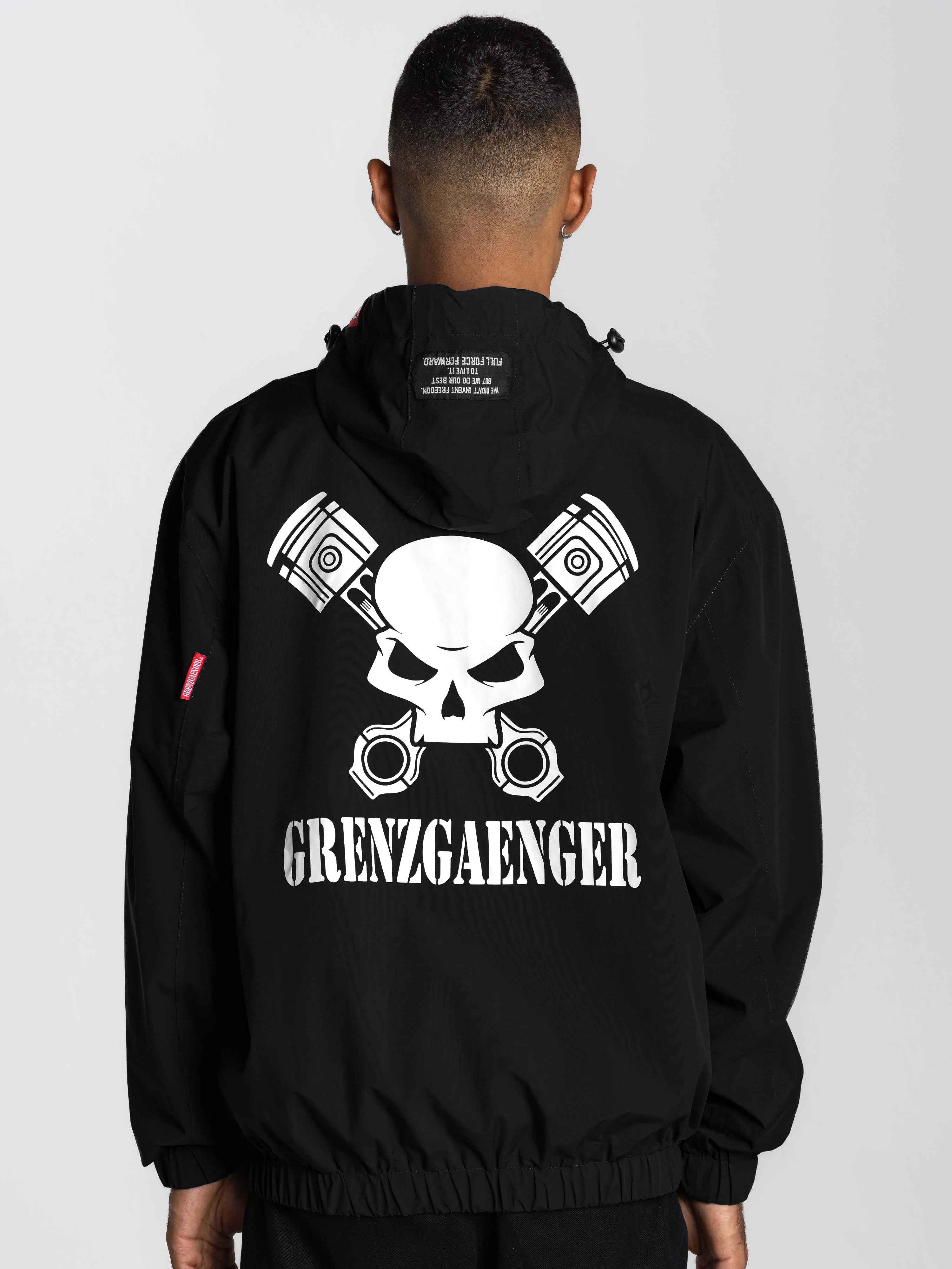 Skull Windbreaker Black - Image 2