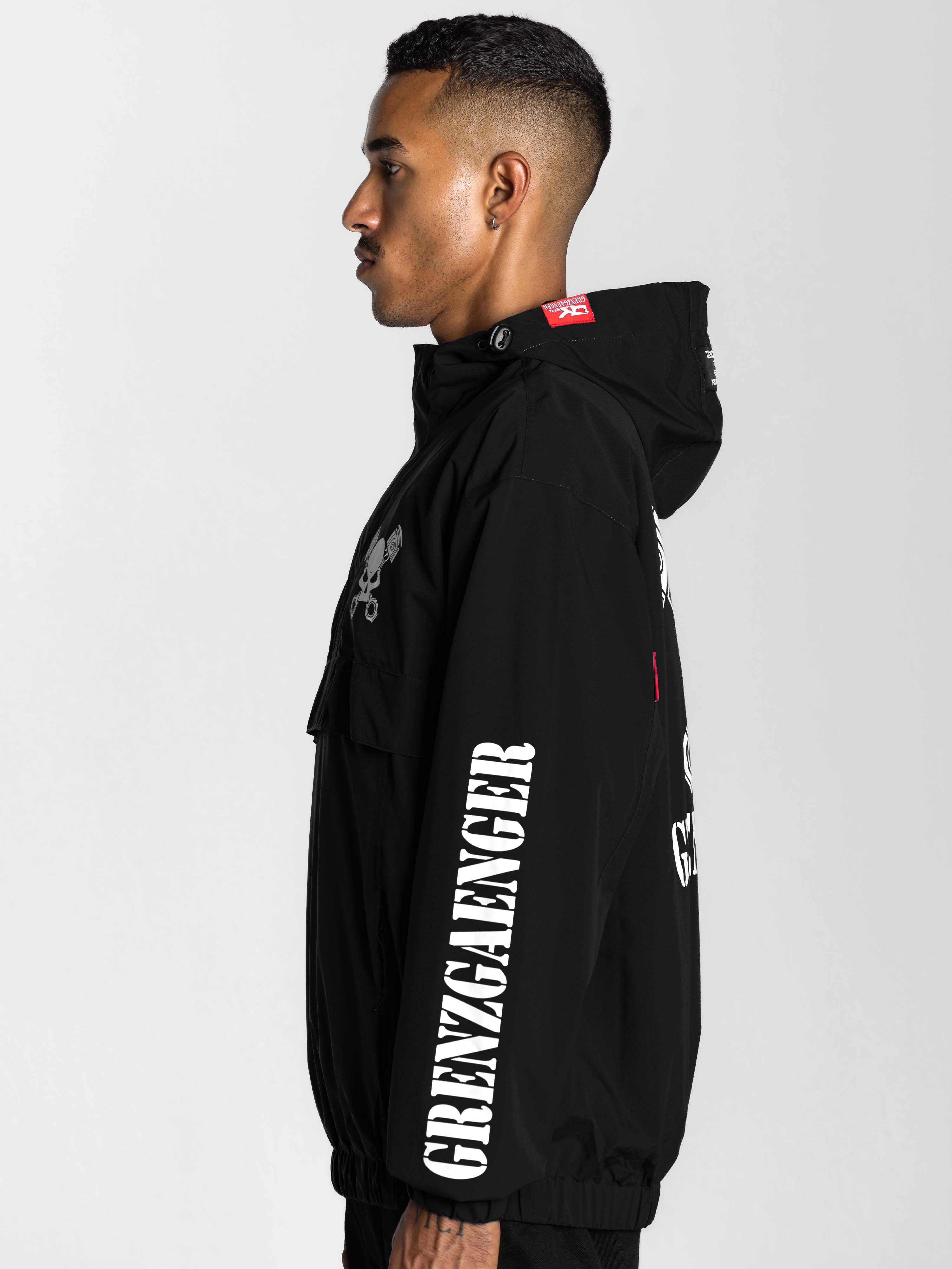 Skull Windbreaker Black - Image 3