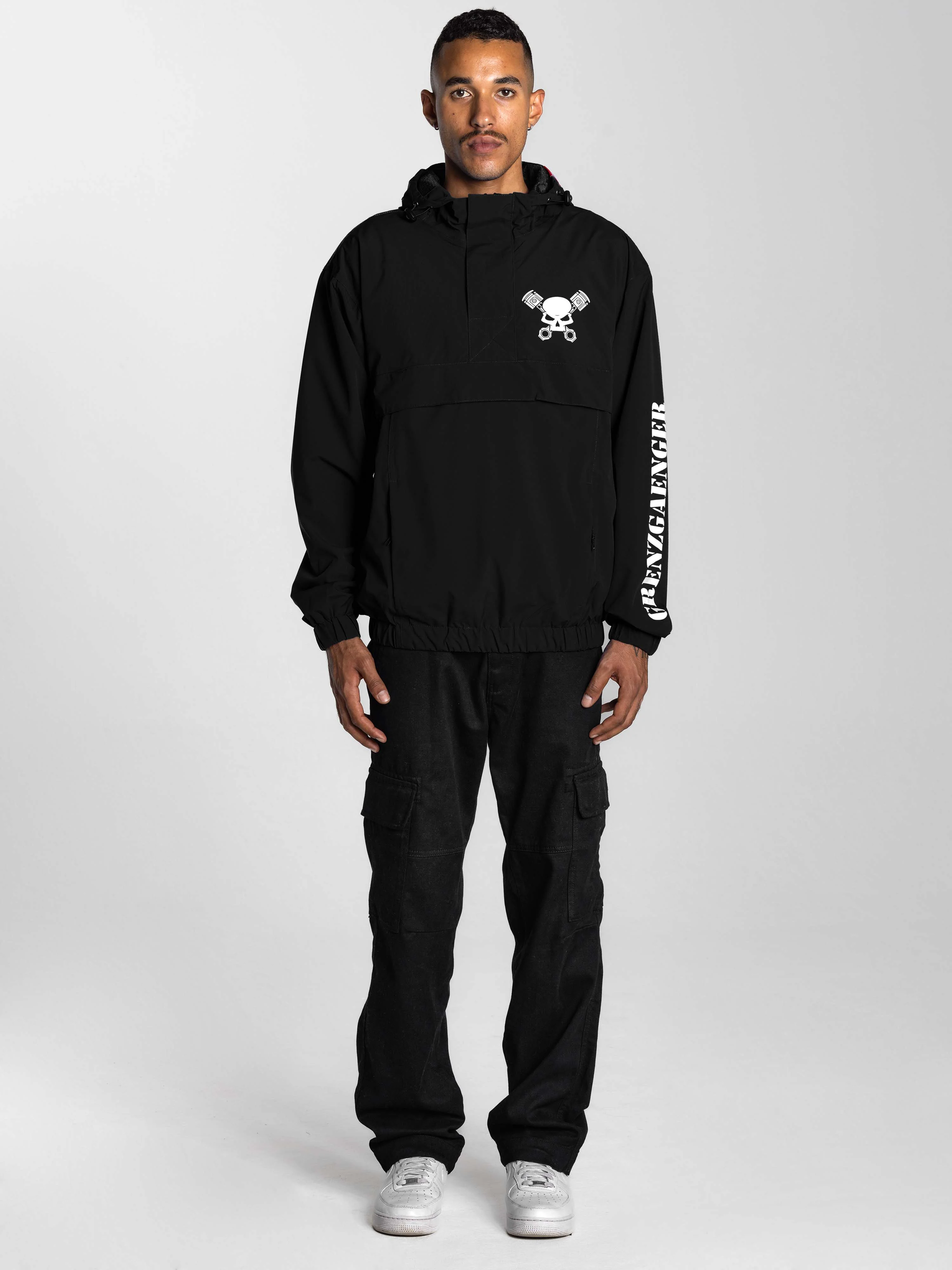 Skull Windbreaker Black - Image 4