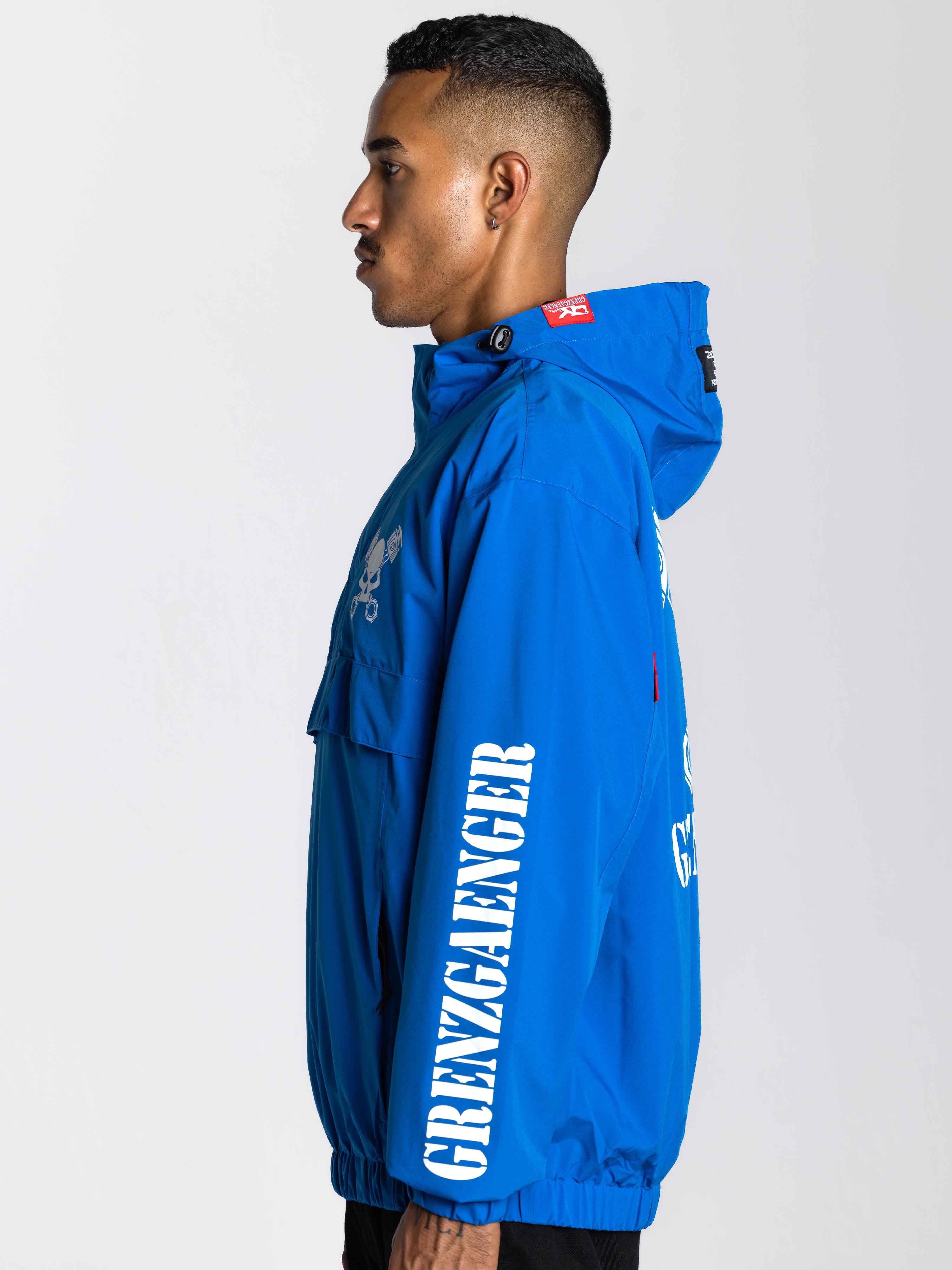 Skull Windbreaker Blue - Image 3