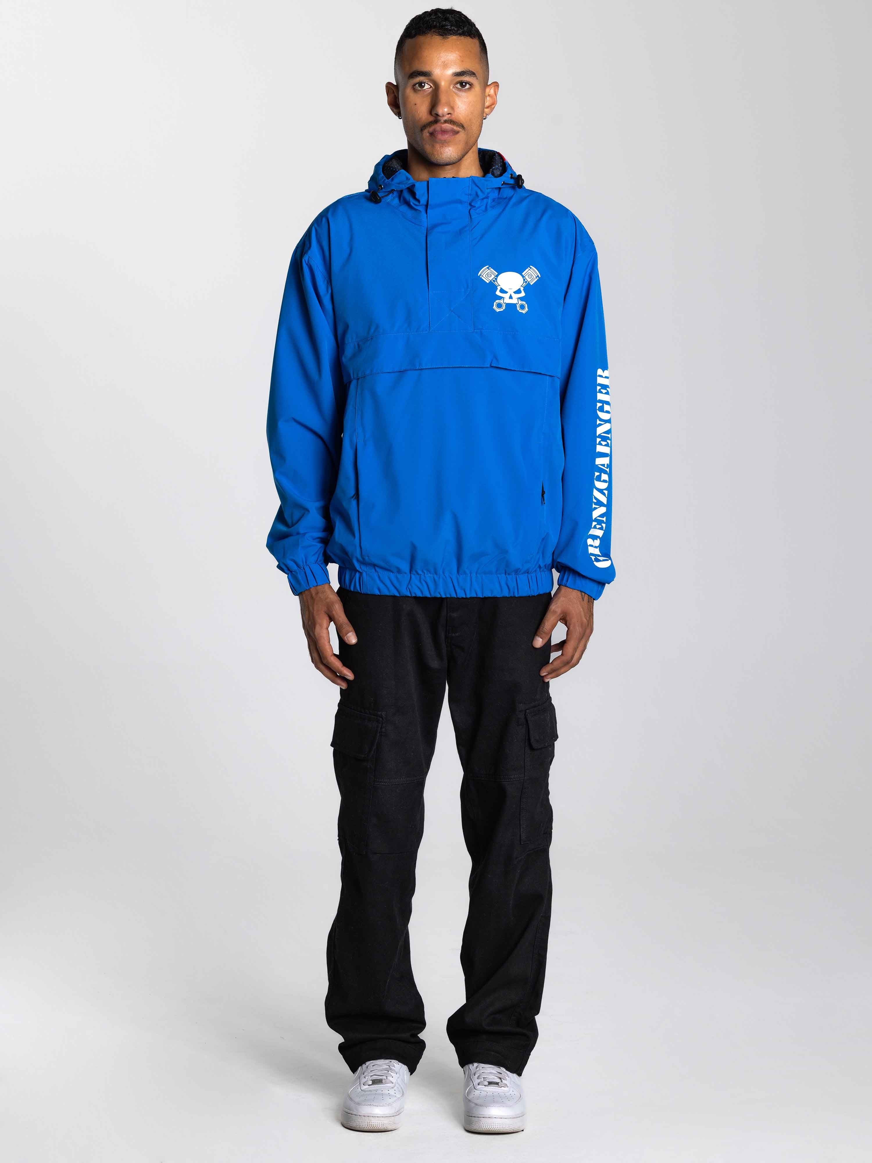 Skull Windbreaker Blue - Image 4